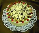 Cherry Marzipan Torte