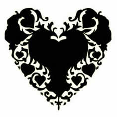 Black Silouette Heart